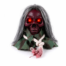 Zabawka w kształcie czaszki na Halloween w kolorze krwi