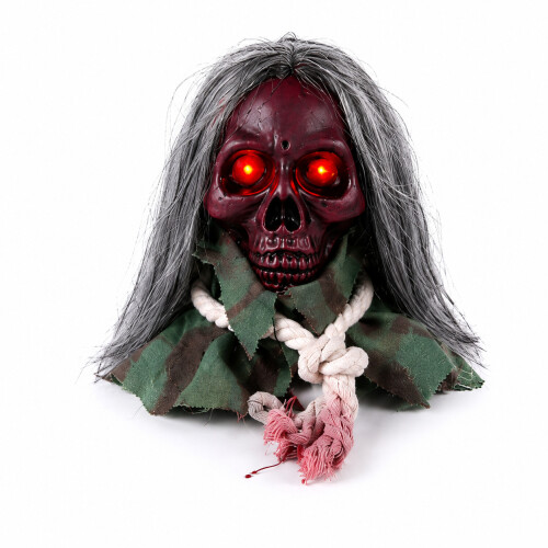 Halloween Walking Skull Prop Toy Blood Color