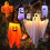 Halloween ljusslinga Litet spöke Orange 2