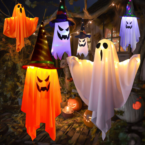 Halloween ljusslinga Litet spöke Orange 1