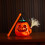 Halloween Party Broom Prop Glow Pumpkin Yellow A 4