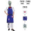 Horror Ice Cream Rod-kostyme [Jumpsuit + Forkle + Hette] 130 (Barn) 2