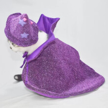 Purple Vampire Cape + Hat One Size