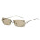 Randlose Sonnenbrille für Damen, silbernes Gestell, hellgraue Gläser 5
