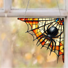 Décoration murale d'Halloween en acrylique, style A - Petit (17,3*14.9*0,2 cm) Plat 2D聽*0,2 cm d'épaisseur