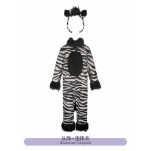 Halloween Adult Costume One-Piece Zebra Kids XL