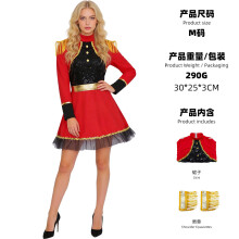 Costume de maître de piste pour femme, dresseur d'animaux, ensemble complet XXL