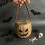 Tre Halloween Gresskar Lanterne Utskåret Gul 5