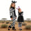 Halloween Vuxenkostym Zebra Barn M 4