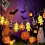 Halloween LED Pumpa Spöke Ljusslinga Spöke 3