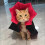 Purple Vampire Cape + Hat One Size 4