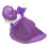 Purple Vampire Cape + Hat One Size 5