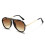 Square Frame UV Protection Sunglasses,Maroon Frame,Red Lens 4