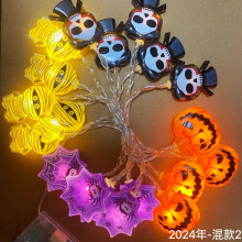 Halloween LED Pumpa Spöke Ljusslinga Mix 2
