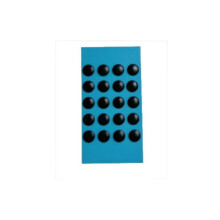 Replacement Mouse Feet Compatible with GPW2 Logitech G102 - Enhanced Glide, Ice Version, Rounded Edge 6mm Black Dots (20pcs/Sheet) Black