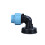 IBC Ton Barrel Adapter Set - DN25 Male Threaded Elbow Transfer Cap, 2-Pack, PE, Black-Blue 1