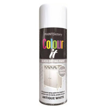 RAPIDE Colour It Spray Paint Performance Quick Drying Wood Antique White 400ml