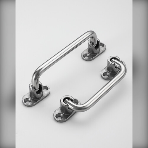 Heavy-Duty Folding Handle 150mm – Stainless Steel Polished Solid-Cast Industrial Pull Handle 2