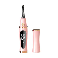 Elektrische beheizte Wimpernzange für langanhaltende Locken, USB-aufladbar Pink
