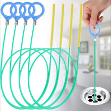 Abflussreiniger 3er-Pack — Flexible PE+Stahldraht-Spirale mit Bürstengriff für Bodenabläufe, Bad- und Küchenspülen, 90/130cm Optionen 130 cm