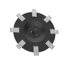 1Pc Blade Discs + 8 Pcs Replacement Blades Compatible for Yuka LUBA 2 AWD Robotic Lawn Mower Blade Dis