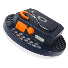 Camping Light with LED Highlight, Emergency Charging, Power Display & Air Cooling for Outdoor Adventures
