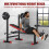 Adjustable Weight Bench Set, 250KG Foldable Workout Bench Press for Strength Training Home Gym 9