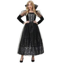(XXL, Black) New Arrival Women Skeleton Vampire Costume Dress Adult Halloween Carnival Purim Fancy Party Zombies Cosplay