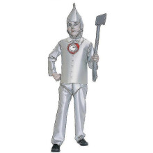 (M, boy) Tin Boy Costume Halloween Boys Book Character Costumes For Kidsadult Tin Man Costume For Men, Silver Tin Woodsman