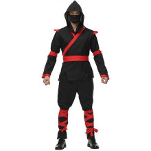 (L, Black) Japanese Ancient Warrior Costume Adult Men Halloween Funny Solider Role Play Game Cosplay