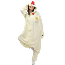 (XL) Chicken Costume For Men Women Rooster Full Body Pajamas Halloween Christmas One-piece Kigurumi Adults
