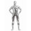 (2XL, silver) Halloween Performance Costume All-inclusive Tights 1