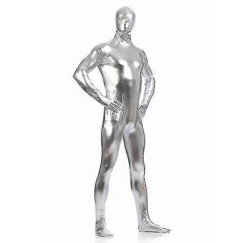 (XL, silver) Halloween Performance Costume All-inclusive Tights 1