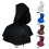 (brown) Witch Reversible Hood Cape Halloween Medieval Magic Wizard Cloak Cosplay Hat Us 4
