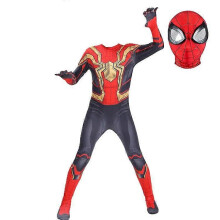 (180cm, costume mask H) Stock Myers Spiderman Tights Adult Man Cosplay Superhero Halloween Costume