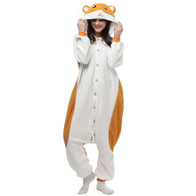 (L) Hamster Costume Animal Full Body Pajamas Halloween Carnival One-piece Kigurumi For Men Women