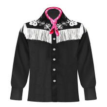 (3XL) Halloween Cowboy Costume with Scarf Adult Men 80s 90s Disco Dress up Costums