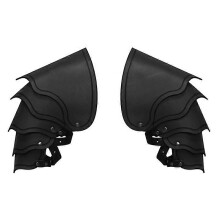 (Black) Men Shoulder Armor Steampunk Armor for Halloween Cosplay