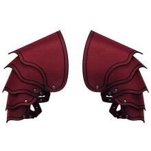 (Púrpura) Armadura de hombro para hombre estilo Steampunk para cosplay de Halloween