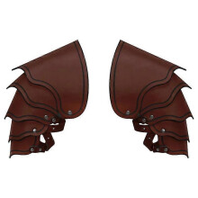 (Dark brown) Men Shoulder Armor Steampunk Armor for Halloween Cosplay