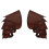 (Dark brown) Men Shoulder Armor Steampunk Armor for Halloween Cosplay 1