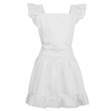 (ChildrenS) Cosplay Maid Apron for Children Girl Women Ruffled Maid Apron Halloween Maid Costume Accessories Kitchen Cooking Apron