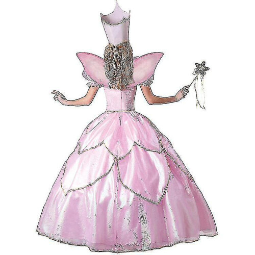 (L) Halloween Roze Feeënkostuum Peetmoederkostuum 1