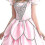 (L) Halloween Roze Feeënkostuum Peetmoederkostuum 3