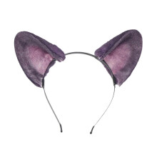 (cat ears purple) Wolf Cats Foxes Tail Cats Ears Headbands Full of Durability Lightweights for Adults and Kids Animal Cosplay Costumes cat ears purple