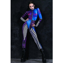 (XXL) Harlequin Costume for Adults - Perfect for Christmas, Halloween, and Circus-Themed Parties_Special Gift