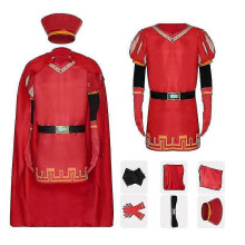 (S) For Lord Farquaad Cosplay Costume Outfits Dress Cloak Hat Halloween Carnival Party Disguise Suits For Adult Boys Mens Role Playing