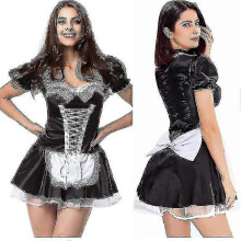 (L) Dienstmädchenkostüm Halloween Cosplay Sexy Dienstmädchenkostüm Bühnenauftritt Dienstmädchenuniform
