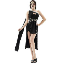 (XL, black) Ancient Egypt Egyptian Cleopatra Costume Women Halloween Costumes Medieval Roman Grecian Princess Cosplay Masquerade Party Dress