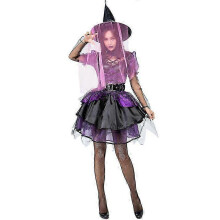 (170cm) 2022 Gorgeous Purple Puffy Dress Witch Japanese Halloween Witch Game Costume Witch Costume